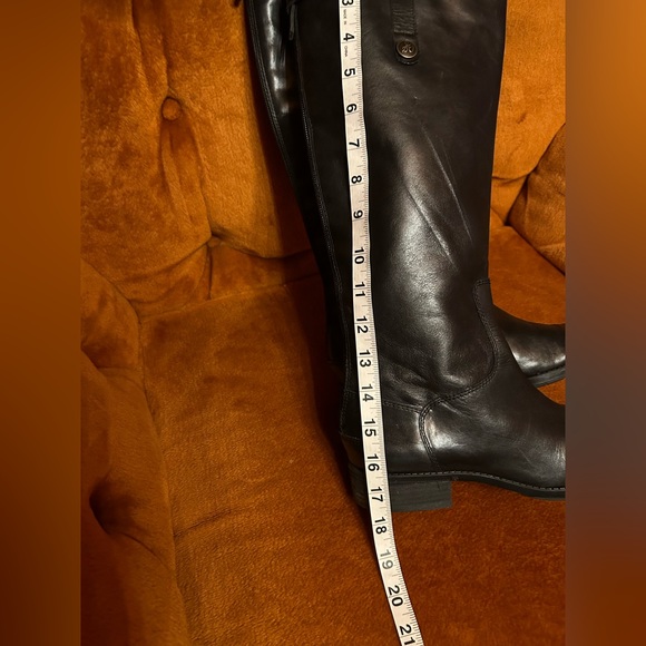Sam Edelman Penny black Leather Riding Back zip up Boots Size 7 - Picture 8 of 15